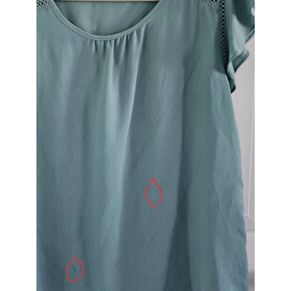 #109 Haute Monde Womens top, moss green, sz XL - Picture 2 of 4